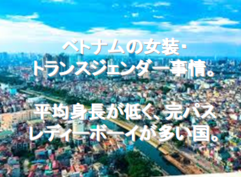 ベトナムの女装 トランスジェンダー事情 平均身長が低く 完パスレディーボーイが多い国 女装ワールドライフ